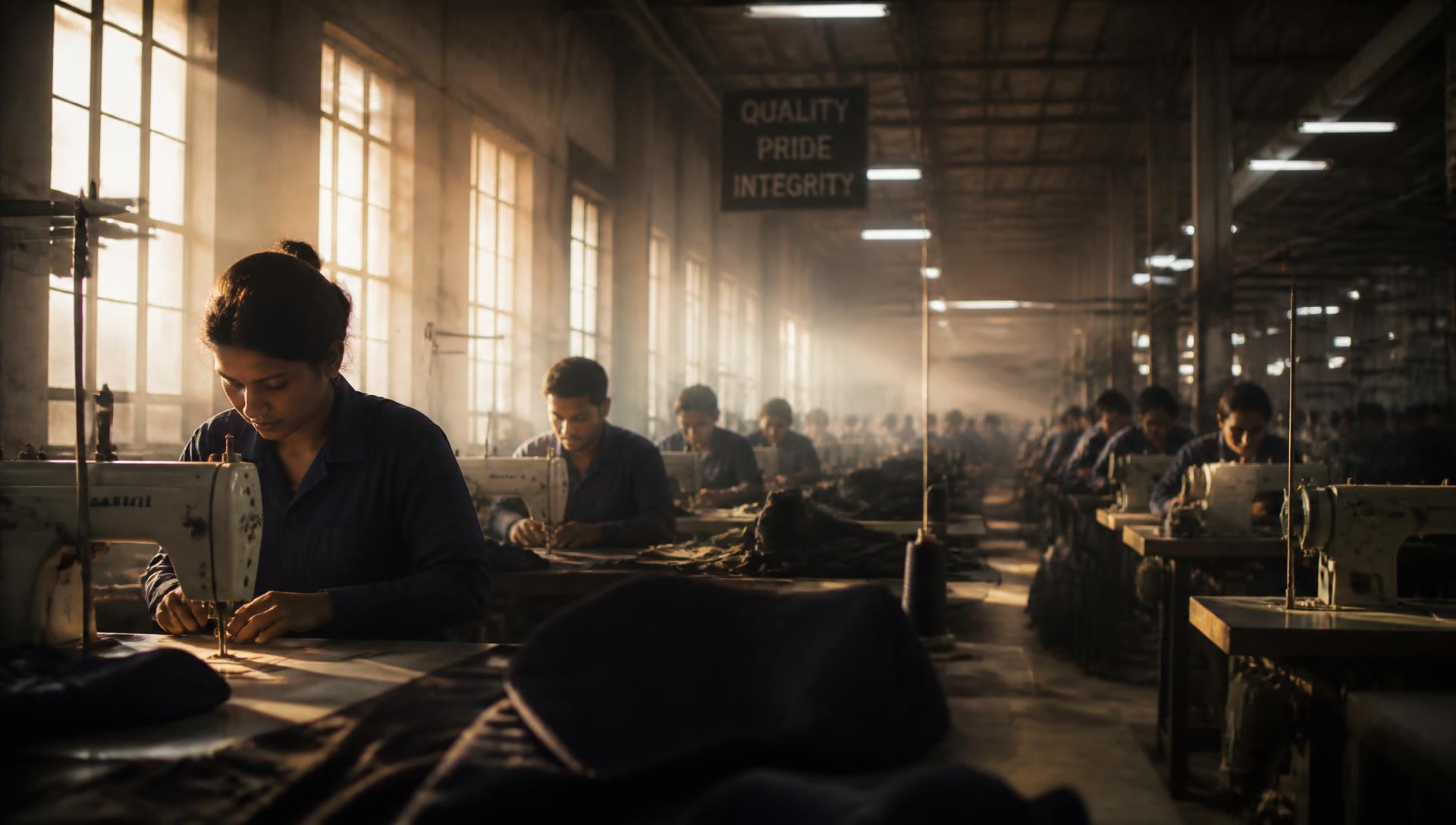 Al Kausar Uniforms manufacturing floor